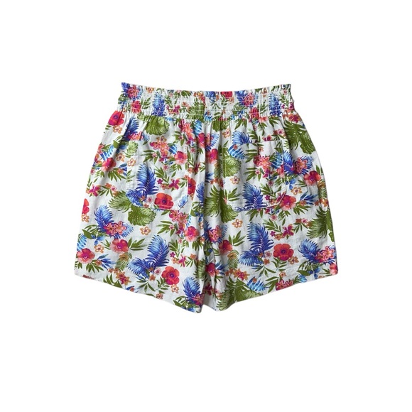 LINEN BLEND FLORAL SHORTS • SIZE S • BRIGGS • NWT - Picture 3 of 9